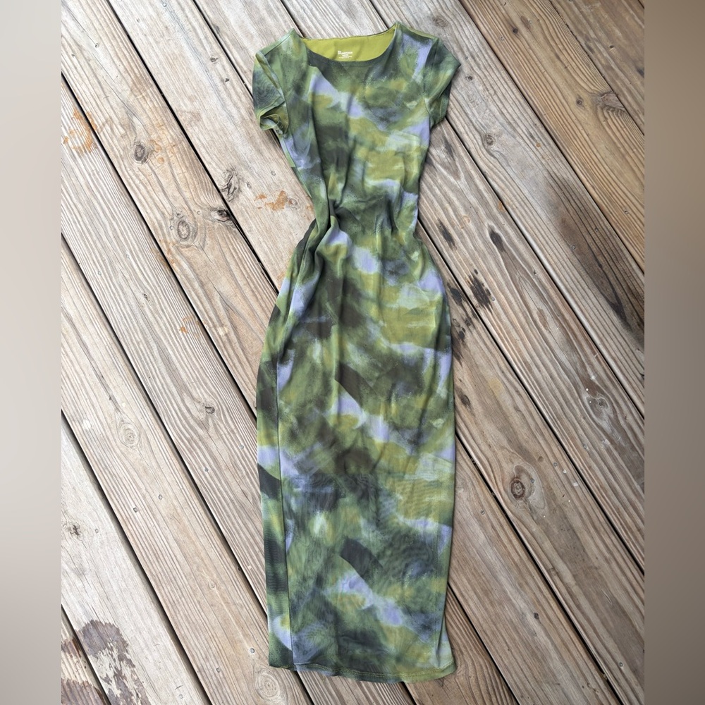 Grungey Acidwash Maxi Dress